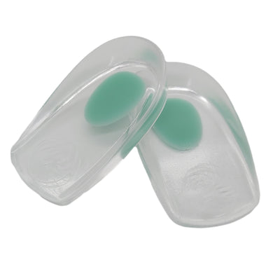 Kids Heel Cups - Gel Heel Cushions for Heel Pain Relief - Kids 2-5, Womens 4-7US (3 Pairs)