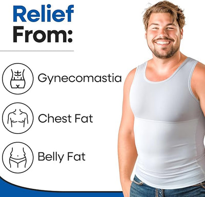 Compression Shirt For Men | Gynecomastia Compression Tank Top Mens