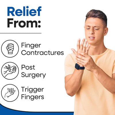 Trigger Finger Splint Finger Brace – Supports Two or Three Fingers