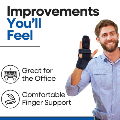 Trigger Finger Splint Finger Brace – Supports Two or Three Fingers