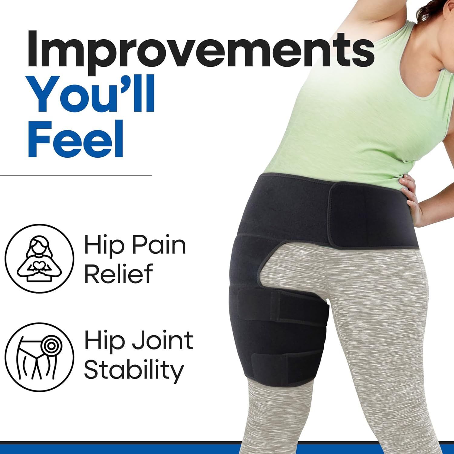 Plus Size Hip Brace Thigh Compression Sleeve