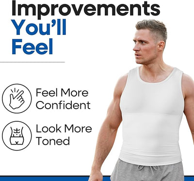 Compression Shirt For Men | Gynecomastia Compression Tank Top Mens