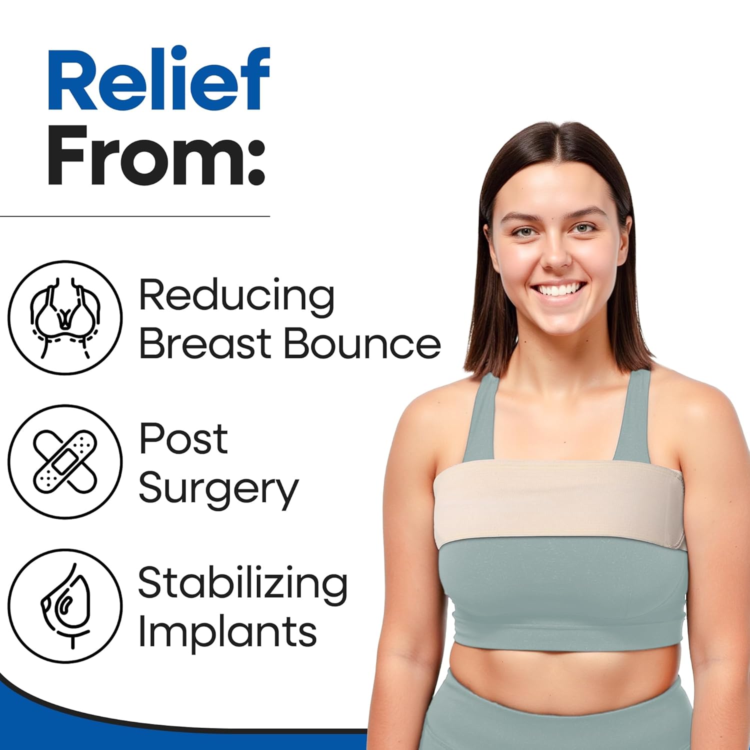 Post Op Breast Augmentation Band - Breast Implant Compression