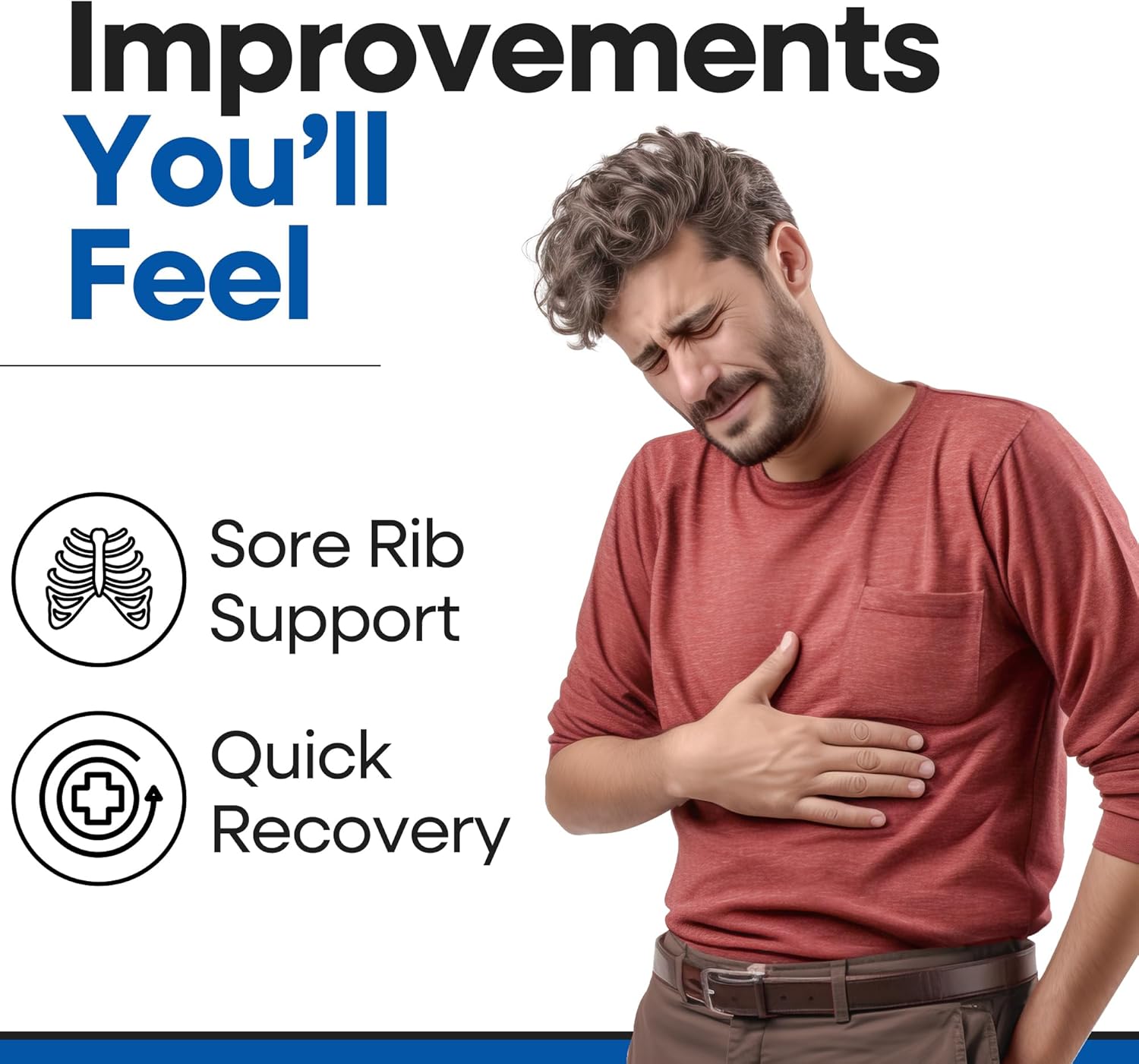 Rib Brace Chest Binder – Broken or Cracked Rib Belt