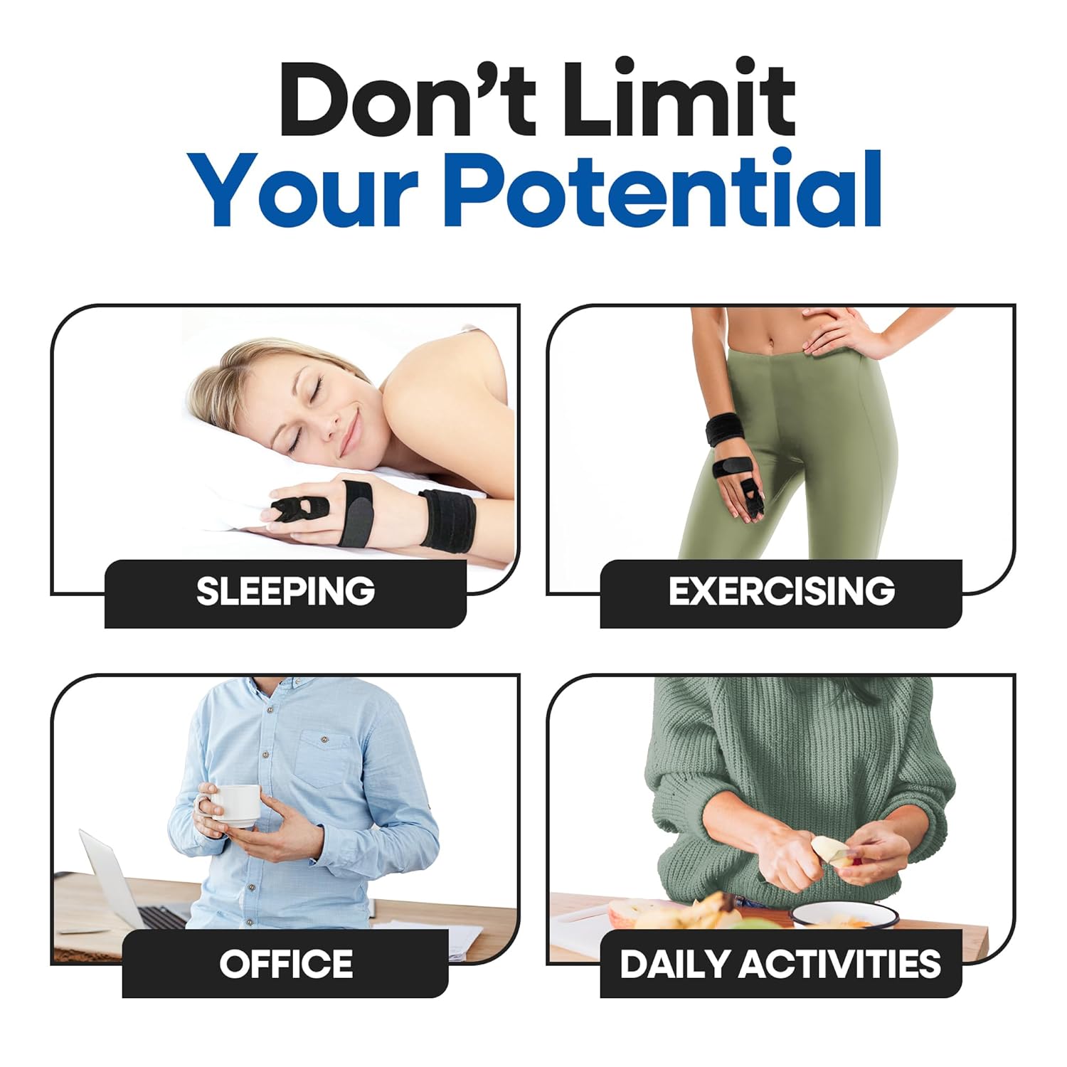 Trigger Finger Splint Finger Brace with Palm Band