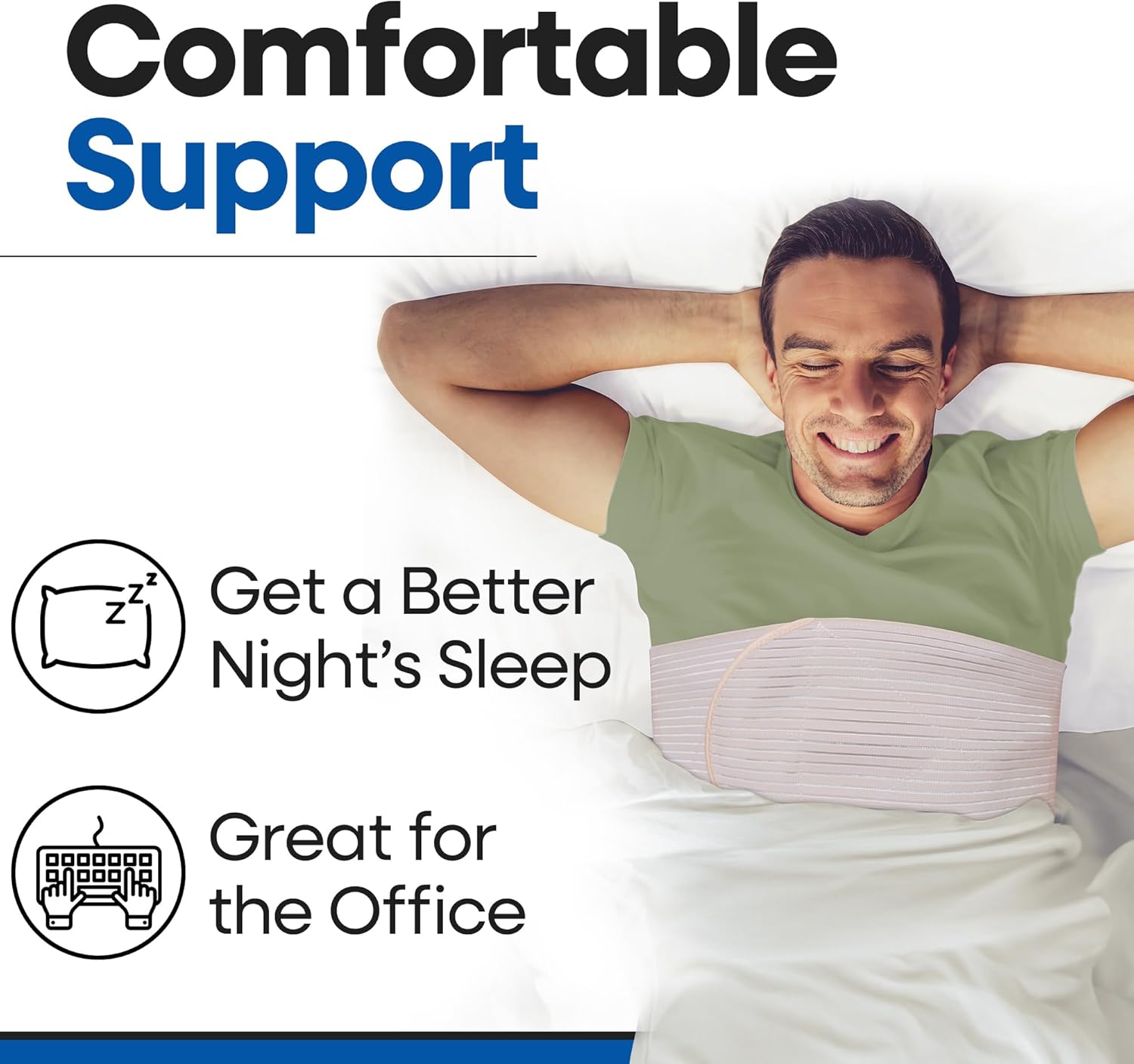 Chest Binder Rib Brace Beige Rib Belt