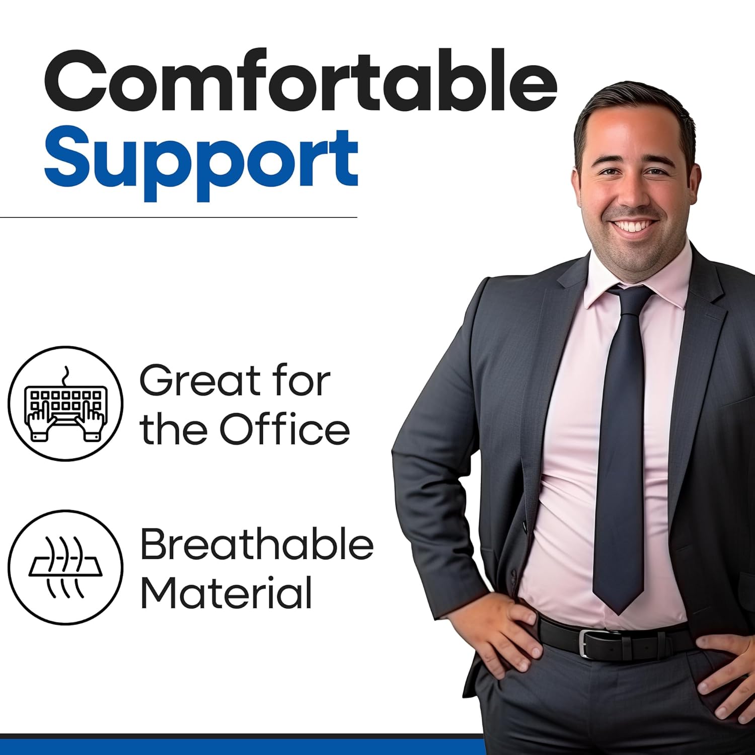 Hernia Belt for Men & Women with Support Straps and Pressure Pad