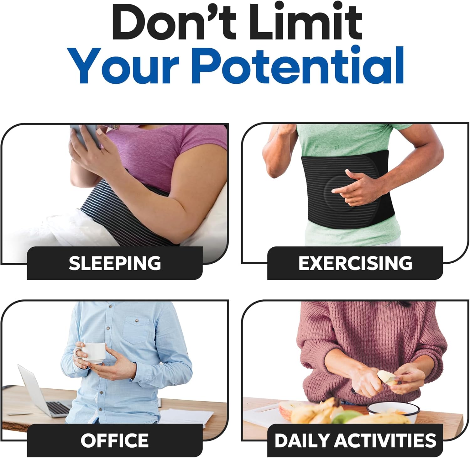 Hernia Belt for Men and Women - Abdominal Binder For Umbilical Hernias