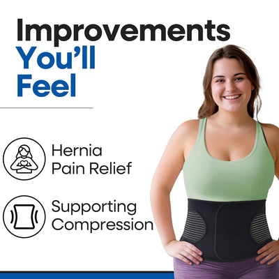 Hernia Belt for Men or Women - With Support Straps and Pressure Pad