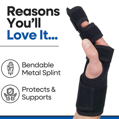 Trigger Finger Splint Finger Brace – Supports Two or Three Fingers
