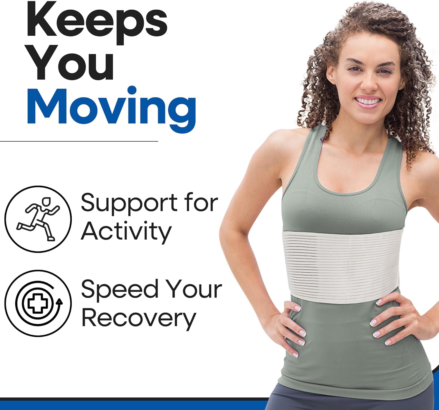 Chest Binder Rib Brace Beige Rib Belt