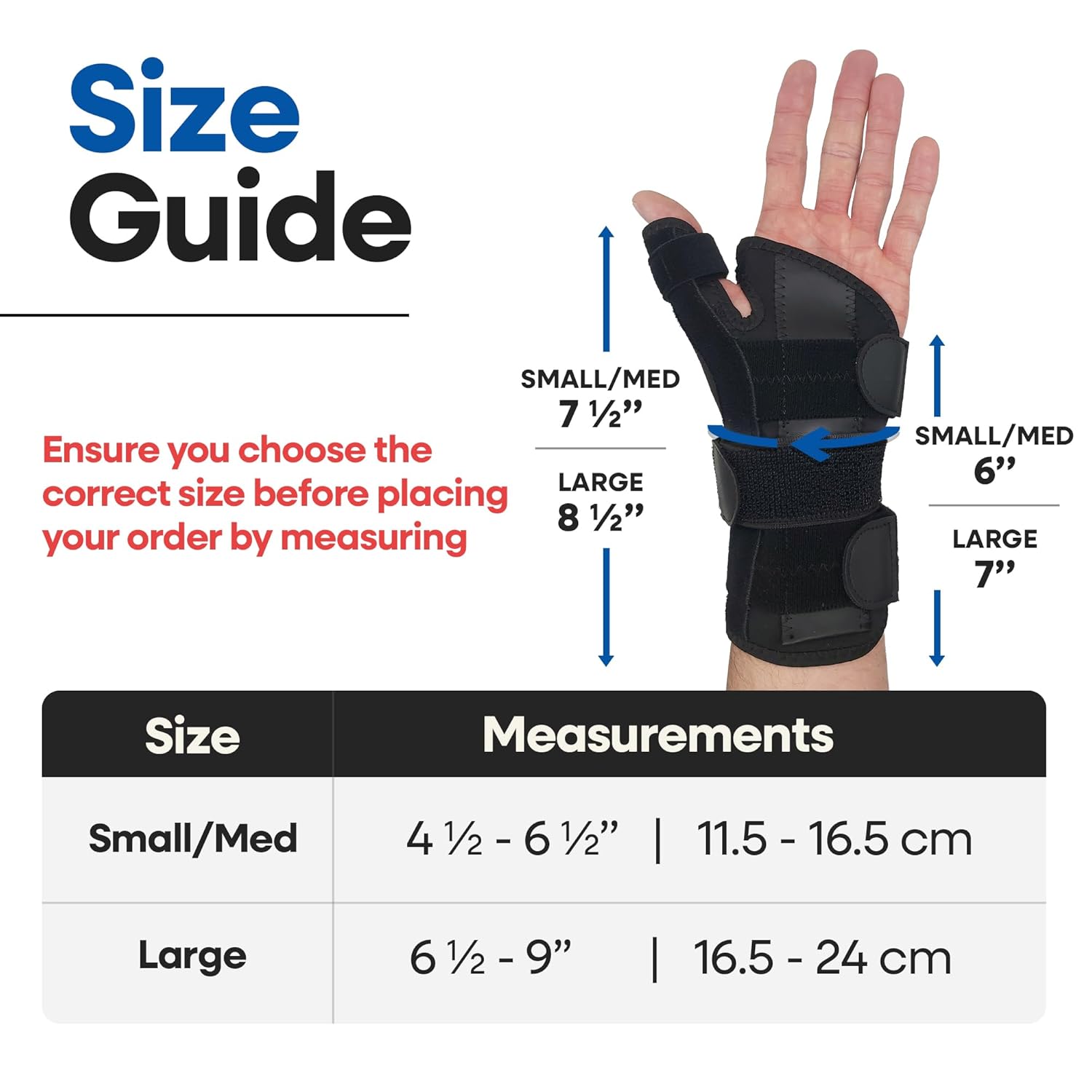 Thumb Splint & Wrist Brace