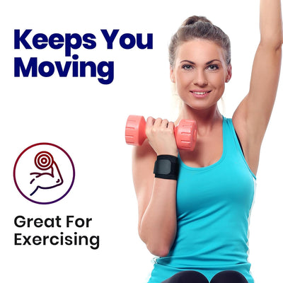 Wrist Wraps for Wrist Support – Wrist Compression for Tendonitis (2 Wraps)