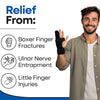 Boxer Finger Splint Hand Brace – Hand Brace & Metacarpal Splint for Broken Fingers, Wrist & Hand Injuries or Little Finger Fracture