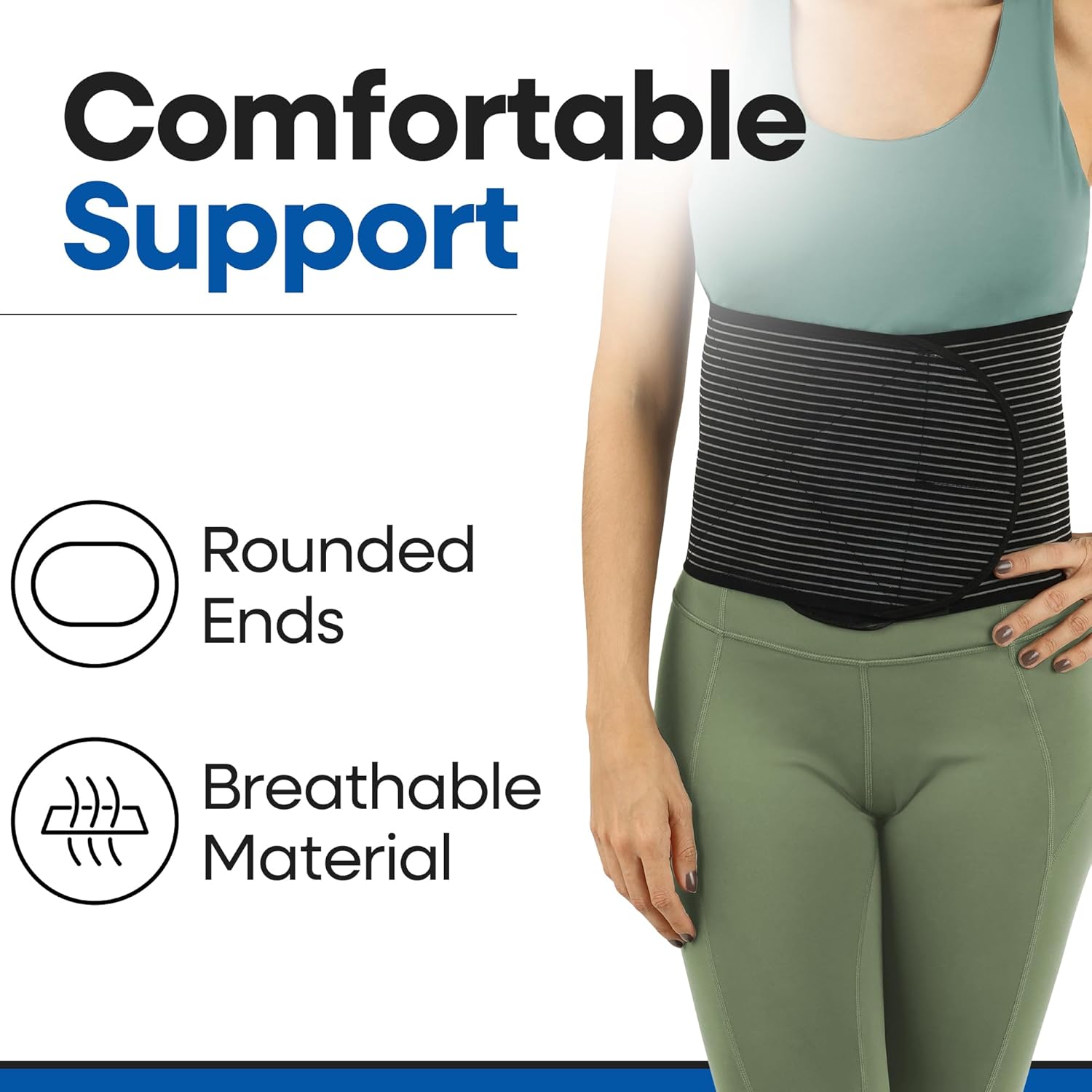 Hernia Belt for Men and Women - Abdominal Binder For Umbilical Hernias