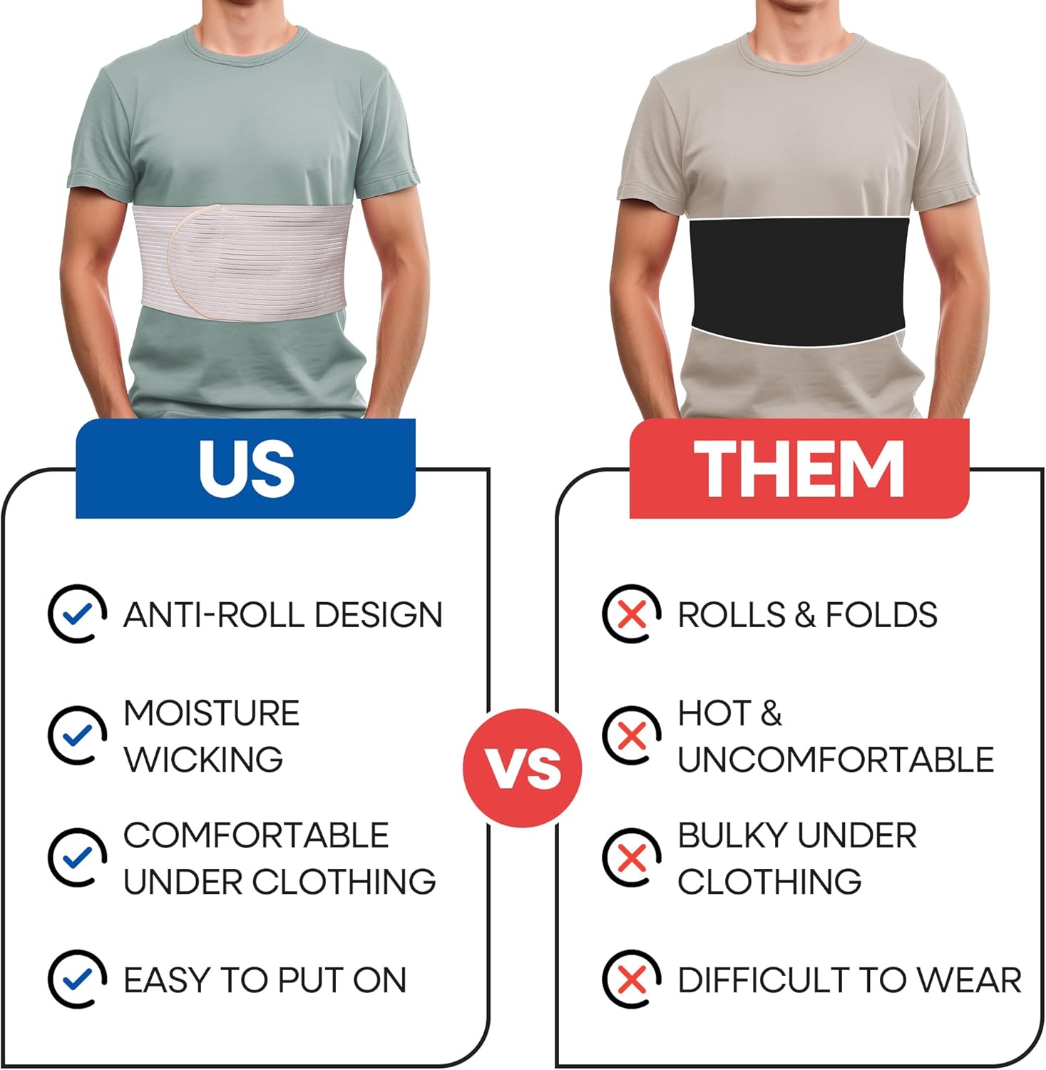 Chest Binder Rib Brace Beige Rib Belt