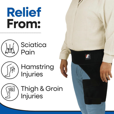 Hip Brace Thigh Compression Sleeve – Plus Size Hamstring Compression Sleeve