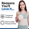 Hernia Belt for Men and Women – Beige Abdominal Binder Belly Band for Umbilical Hernias