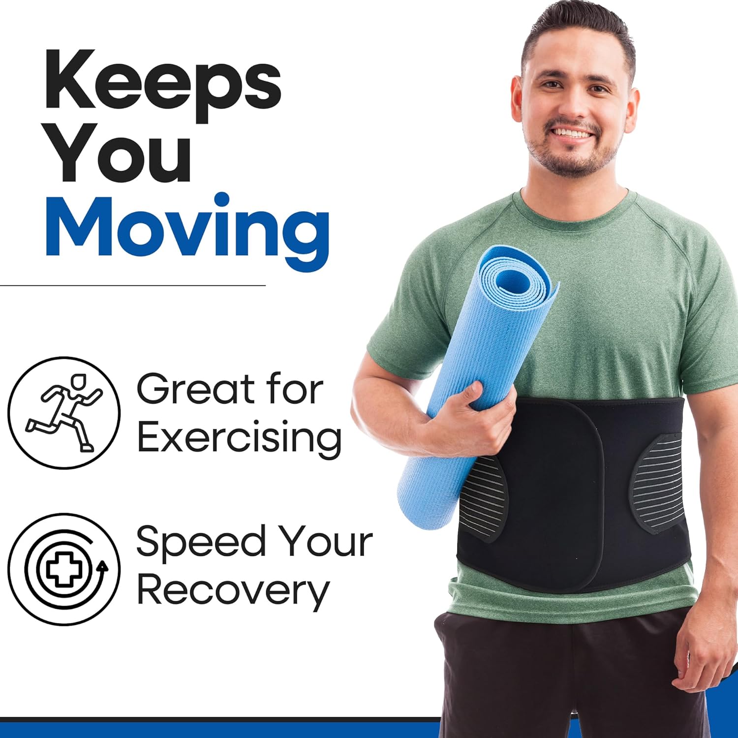 Hernia Belt for Men & Women with Support Straps and Pressure Pad