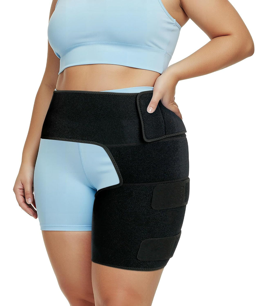 Plus Size Hip Brace Thigh Compression Sleeve – Hamstring Compression Sleeve