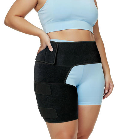 Hip Brace Thigh Compression Sleeve – Plus Size Hamstring Compression Sleeve