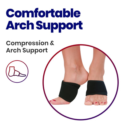 Plantar Fasciitis Arch Supports - Adjustable Compression Sleeves