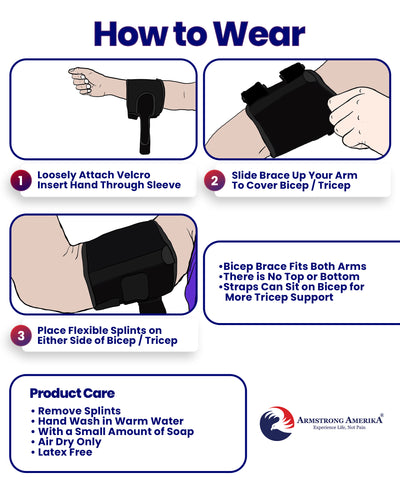 Bicep Tendonitis Brace Compression Sleeve