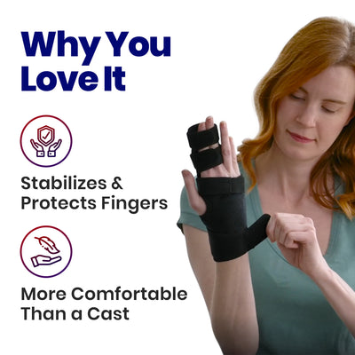 Trigger Finger Splint Finger Brace – Supports Two or Three Fingers