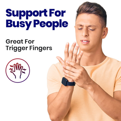 Trigger Finger Splint Finger Brace – Supports Two or Three Fingers