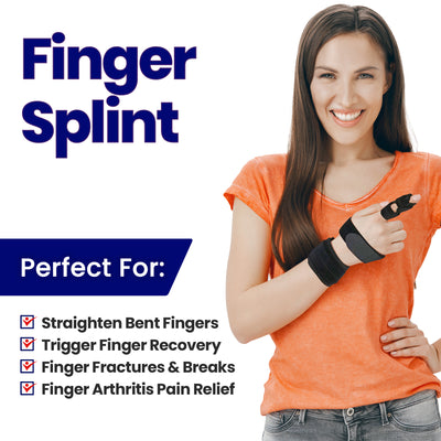 Trigger Finger Splint Finger Brace with Palm Band