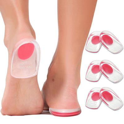 Gel Heel Cups Plantar Fasciitis Inserts 3 x Pairs