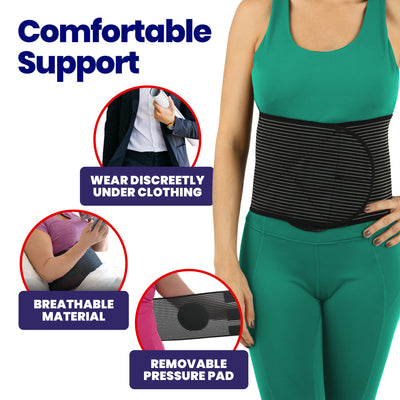 Hernia Belt for Men and Women - Abdominal Binder For Umbilical Hernias