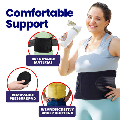 Hernia Belt for Men or Women - With Support Straps and Pressure Pad