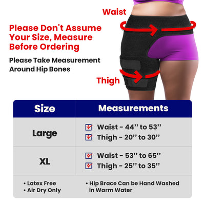 Hip Brace Thigh Compression Sleeve – Plus Size Hamstring Compression Sleeve