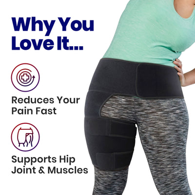 Hip Brace Thigh Compression Sleeve – Plus Size Hamstring Compression Sleeve