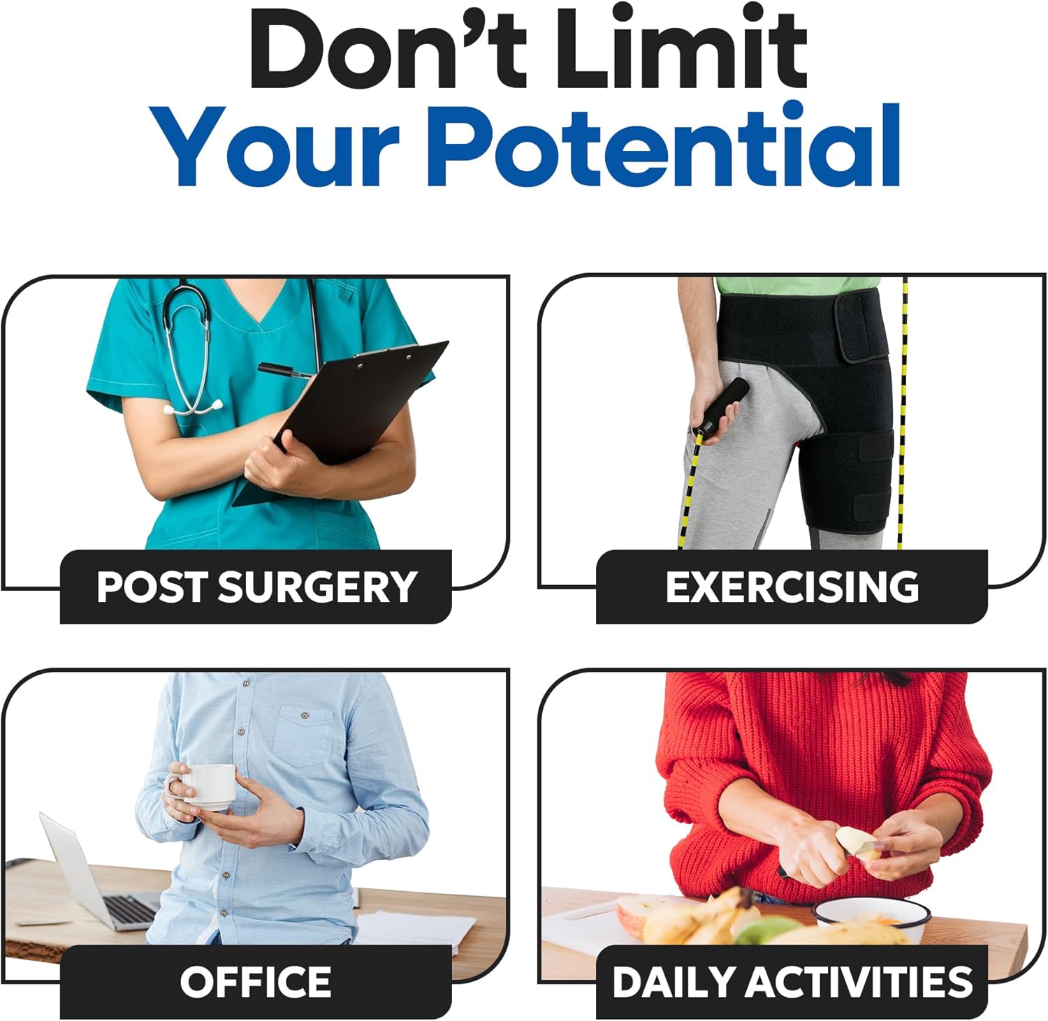 Hip Brace Hamstring  Compression Sleeve – Sciatica Pain Relief Brace