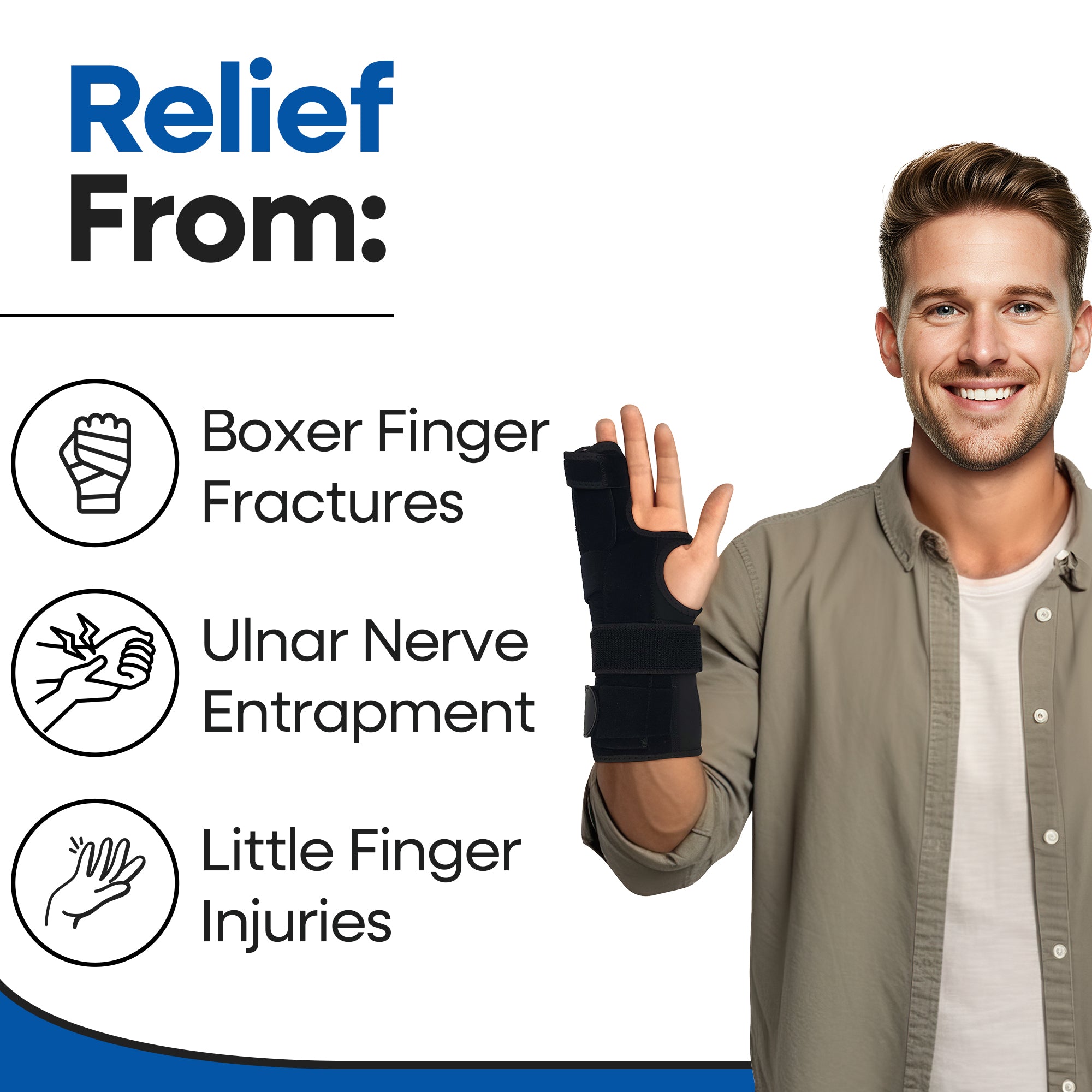 Pinky Finger Splint Boxer Fracture Brace