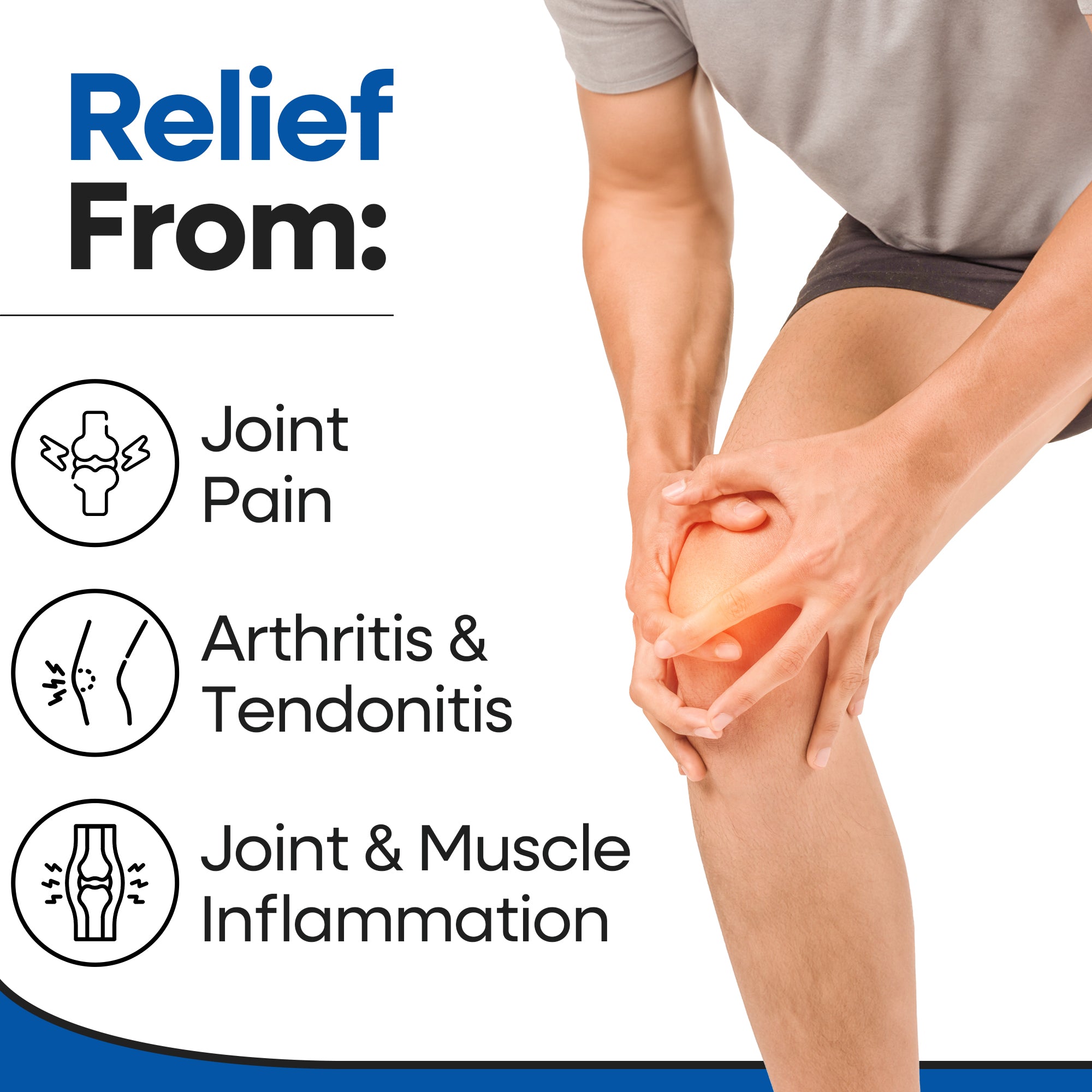 Elastic Knee Compression Bandage Wraps - (79 Inches)