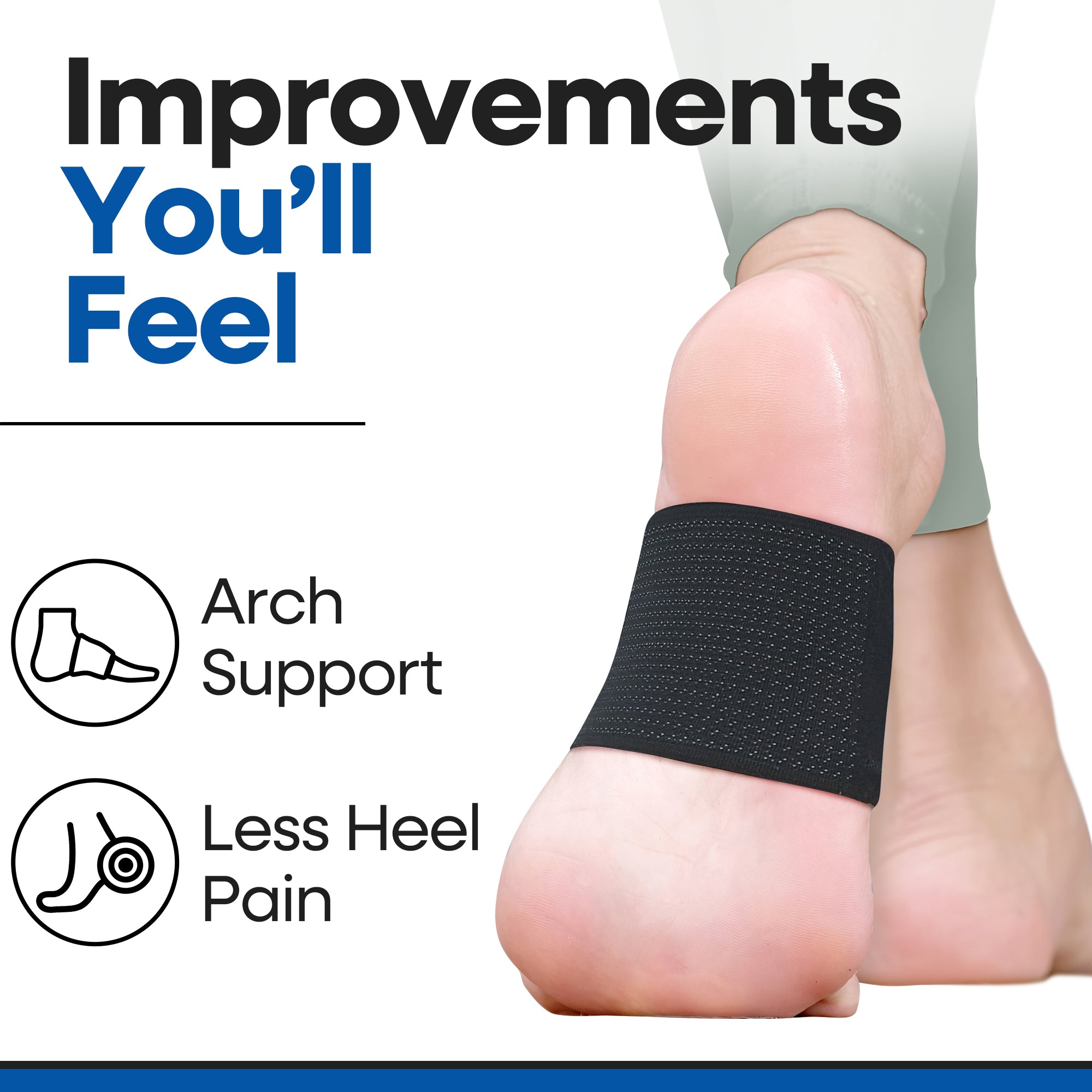 Copper Infused Plantar Fasciitis Brace Arch Supports (3 Pairs)