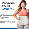 Wide Abdominal Binder Belly Wrap - White Plus Size