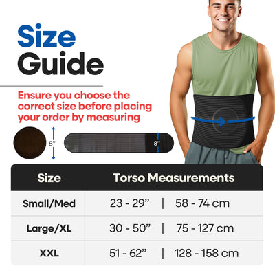 Hernia Belt for Men and Women - Abdominal Binder For Umbilical Hernias