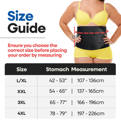 Wide Abdominal Binder Belly Wrap – Plus Size