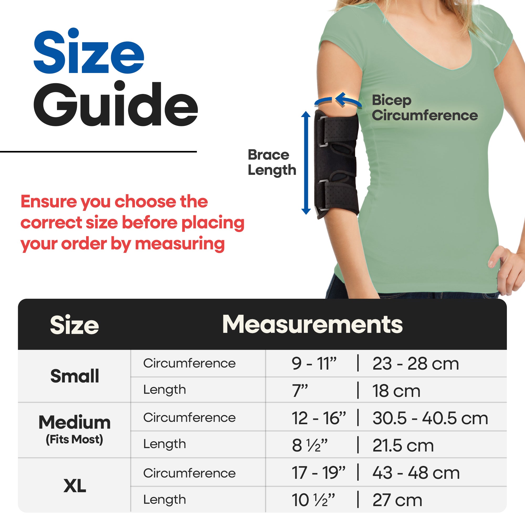 Elbow Brace Comfortable Elbow Splint – Cubital Tunnel Brace for Sleeping or Ulnar Nerve (Fits Most)