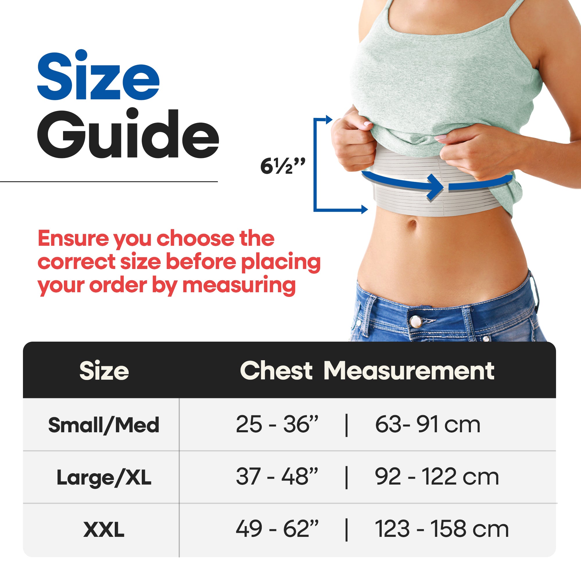Chest Binder Rib Brace Beige Rib Belt