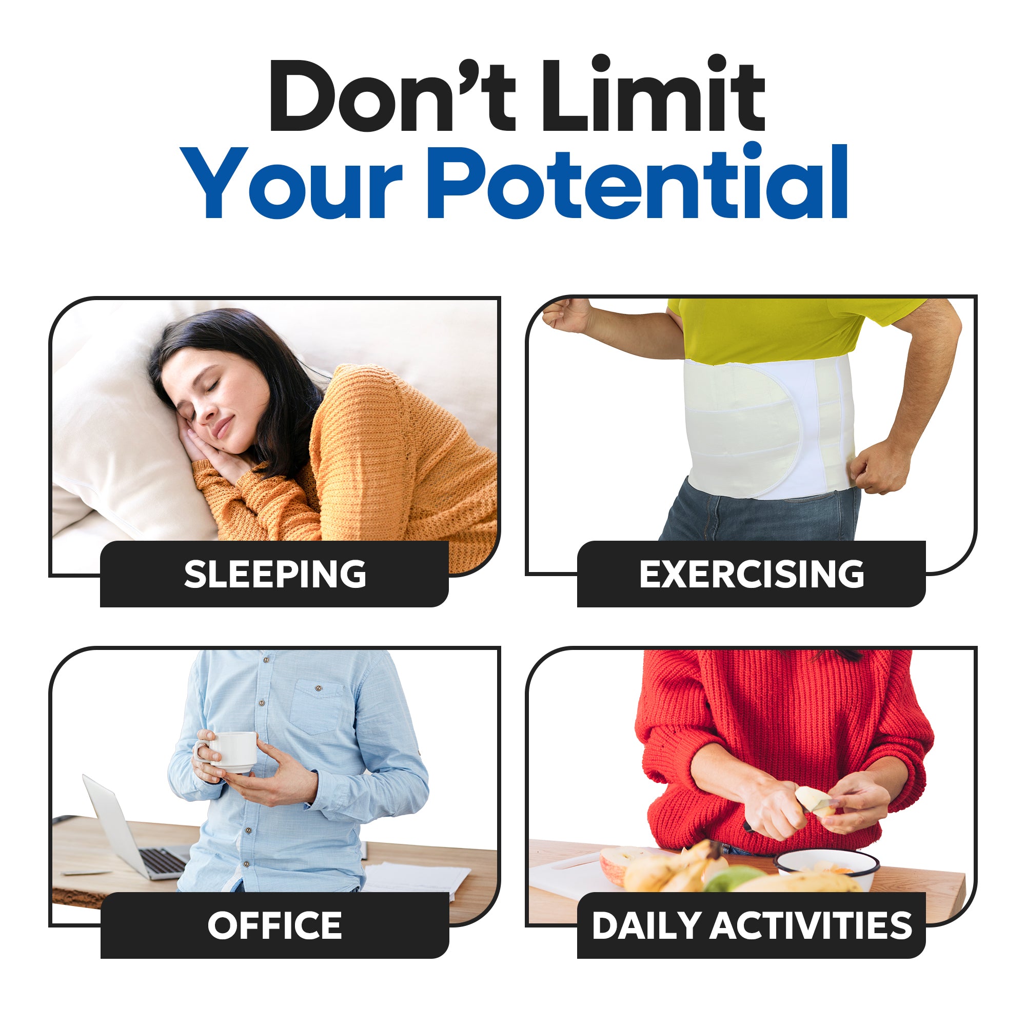 Wide Abdominal Binder Belly Wrap - White Plus Size