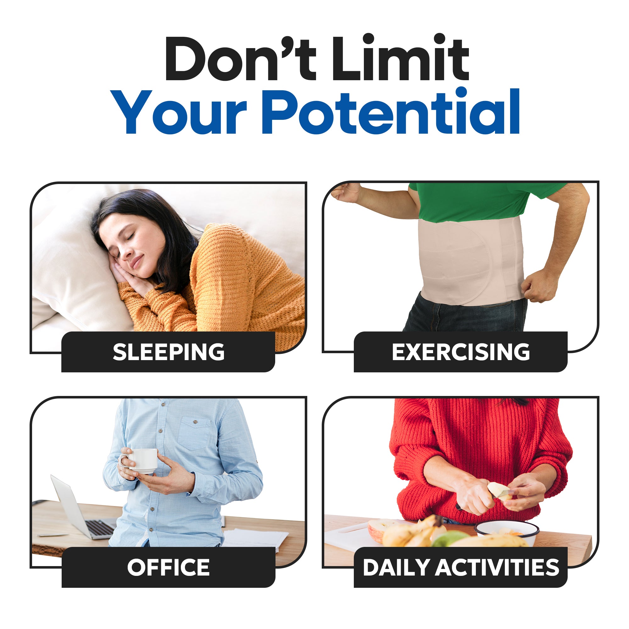 Abdominal Binder Plus Size Belly Binder - Beige Stomach Compression Wrap