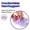 Kids Heel Cups for Heel Pain - Gel Heel Cushions 3 Pairs