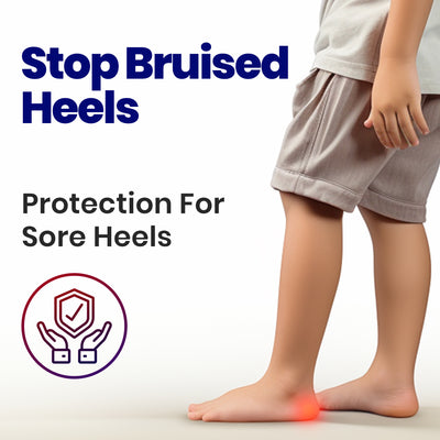 Kids Heel Cups for Heel Pain - Gel Heel Cushions 3 Pairs