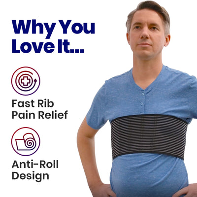 Rib Brace Chest Binder – Broken or Cracked Rib Belt