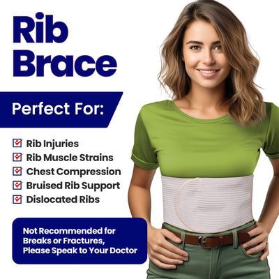 Chest Binder Rib Brace Beige Rib Belt